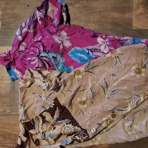 Two s/m Hawaiian button up shirts